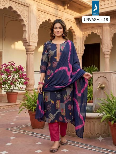 Kaya urvashi 3pcs bahurani kurti leggings top bazar wholesale